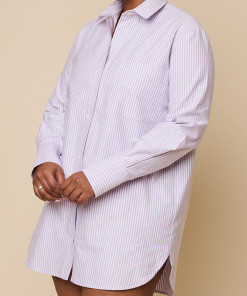Classic Shirtin Lavender Oxford Stripe