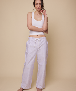 Lounge Pantin Lavender Oxford Stripe