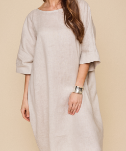 Pocket Kaftanin Sand Linen