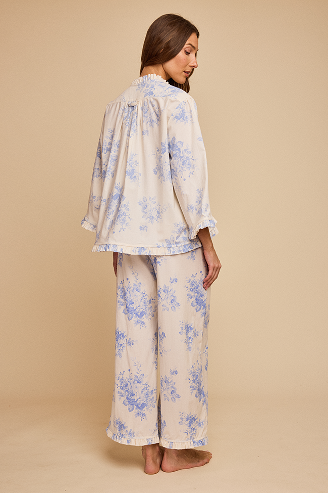 Ruffled Sleep Setin Blue Tea Rose - Image 3