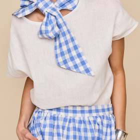 Woven T-Shirtin Oyster Linen