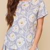 Woven T-Shirtin Summer Vine Print